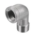 thumbnail image 5 of Unique Bargains 1/2 NPT Male to Female Thread Elbow Pipe Fitting 304 Stainless Steel, 5 of 5
