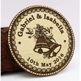 thumbnail image 1 of Custom Engraved Wooden Magnet Personalized Gift 30 Rustic Wedding Save The Date Wooden Magnet, 1 of 2
