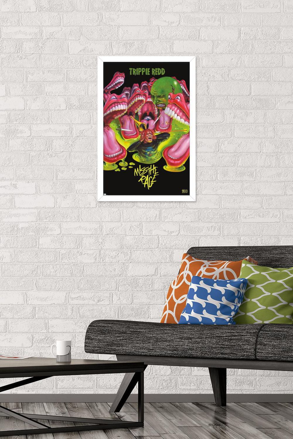 Trippie Redd - Miss the Rage Wall Poster with Magnetic Frame, 22.375" x 34"