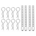 thumbnail image 3 of RC Body Post, Aluminum Alloy Easy Installation RC Car ShellColumn Replace Accessories With R Pins For Remote Control Car Silver, 3 of 8