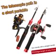 thumbnail image 4 of Telescopic Pole Set Fishing Rod &amp; Reel Combo With EVA Handles For Sea Saltwater &amp; Freshwater Outdoor Fishing, 4 of 9