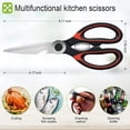 thumbnail image 2 of Kitchen Scissors, Heavy Duty Multifunction Kitchen Shears Ultra Sharp Stainless Steel Scissors for Chicken,Poultry,Fish, Meat,Vegetables & Herbs, 2 of 6