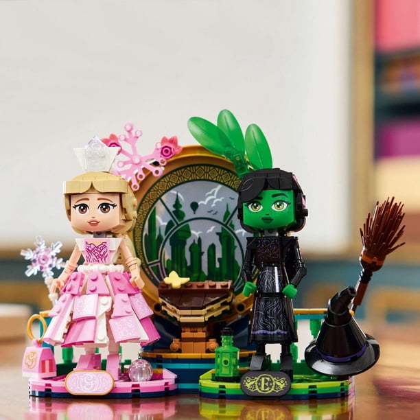 LEGO Wicked Elphaba & Glinda Figures, Kids Witch Toys, Fantasy