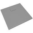 thumbnail image 3 of vidaXL Plateau de Base de Douche SMC Gris 90x90 cm, 3 of 5