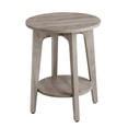 thumbnail image 1 of VASAGLE Round Side Table with Lower Shelf End Table for Small Spaces Nightstand Living Room Greige, 1 of 9