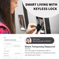 thumbnail image 3 of Fingerprint Padlock, Smart Padlock with Digital Keypad Code, Biometric Metal Keyless Thumbprint Lock, Water Resistant, Suitable for Gym, Sports, Bike, School, Locker and Storage, 3 of 7