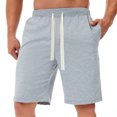 thumbnail image 1 of cllios Prime Clearance Mens Sweat Shorts with Pockets Running Shorts Lounge Gym Jogger Athletic Drawstring Elastic Waist Shorts, 1 of 7