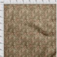 thumbnail image 4 of oneOone Silk Tabby Brown Fabric Floral Craft Projects Decor Fabric Printed By The Yard 42 Inch Wide, 4 of 4