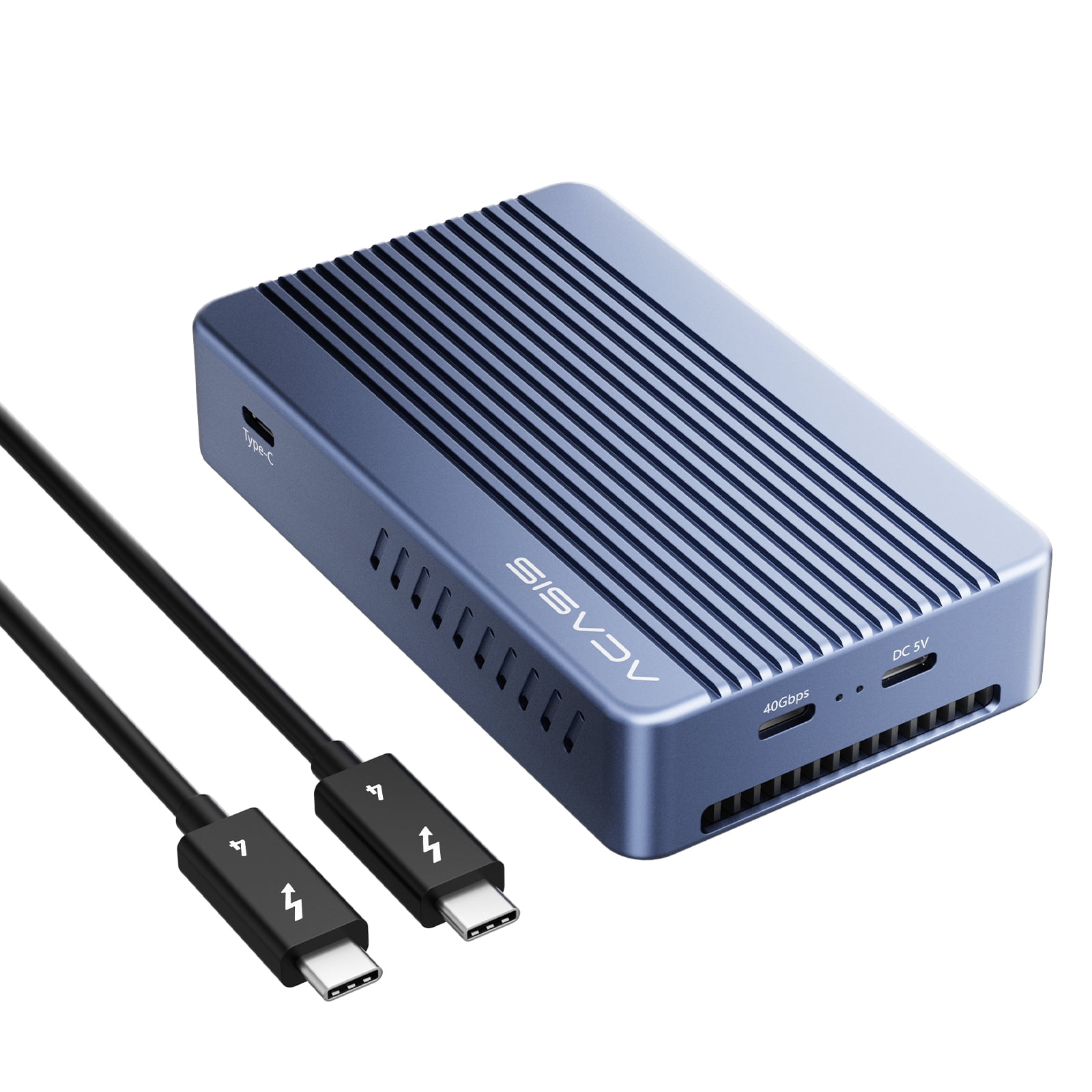 Acasis 40Gbps M.2 NVME SSD Enclosure &  6-in-1 Docking Station DP 8K 60Hz Compatible with USB 3/4,TBU405Plus