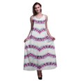 thumbnail image 1 of Bimba Robe Longue Maxi Imprimée en Rayonne Teinture sur Nœuds pour Femmes à Bretelles Spaghetti Ajustables Boho-Xxx-Grand, 1 of 5