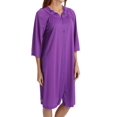 thumbnail image 1 of Women's Shadowline 77280 Petals Embroidered Yoke Coat (Purple M), 1 of 4