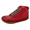 thumbnail image 1 of Women's Comfortable Booties Solid Color Leather Flat Heel Boots Retro Shoes, 1 of 2