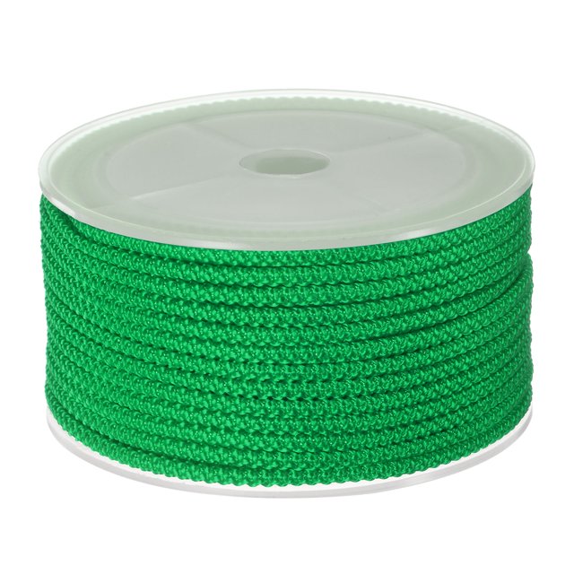 Unique Bargains Nylon Beading Thread Cord 3mm Extra Strong Braided Nylon String for Necklace Crafting 10M/33 Feet, Emerald Green