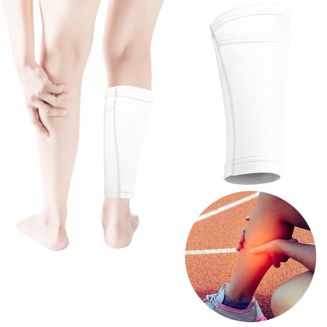 Leg Guard Sock, Leg Compression Socks Guard Lock Sleeve Abrasion Resistance Soccer Shin Guard Sock Elasticity for Soccer Training Youth / M,Adult / L
