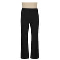 thumbnail image 4 of Xuniizn Mens Dress Pants, Solid Color Zipper Button Stretch Flared Pants with Pockets, Business Fashion Comfortable Formal Suit Trousers, 4 of 7