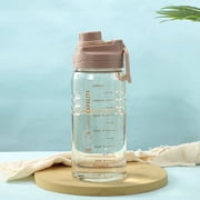 Dvkptbk Water Bottle Sports Water Cup Large-Capacity Water Bottle Fitness Cup Straw Kettle Outdoor 1500ml Super Large Space Cup Camping Essentials