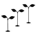 thumbnail image 1 of ziyahi 3x Iron T Bar Earring Necklace Jewelry Display Stand Rack Black-Leave, 1 of 9