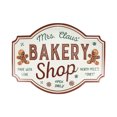 thumbnail image 1 of Northlight Gingerbread "Mrs. Claus' Bakery Shop" Metal Christmas Wall Sign - 18", 1 of 6