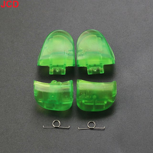 1Ensemble pour Manette PS5 V3.0 BDM-030 L1 R1 L2 R2 Boutons d'Épaule de Gâchette et Ensemble de Ressorts Accessoires de Remplacement Vert Translucide