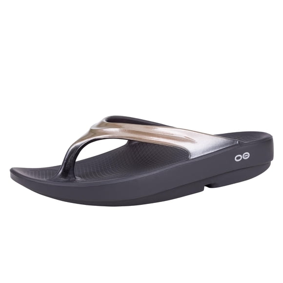 OOFOS Women's OOlala Luxe Sandal, Latte, Size 8.