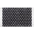 thumbnail image 1 of hometrends Black and White Dot Tassel Bath Rug, 1 of 4