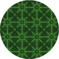 thumbnail image 1 of Ahgly Company Tapis de Zone Ronds d'Intérieur Lavables à la Machine, Style Transitionnel, Verts, 7 Pieds Rond, 1 of 7