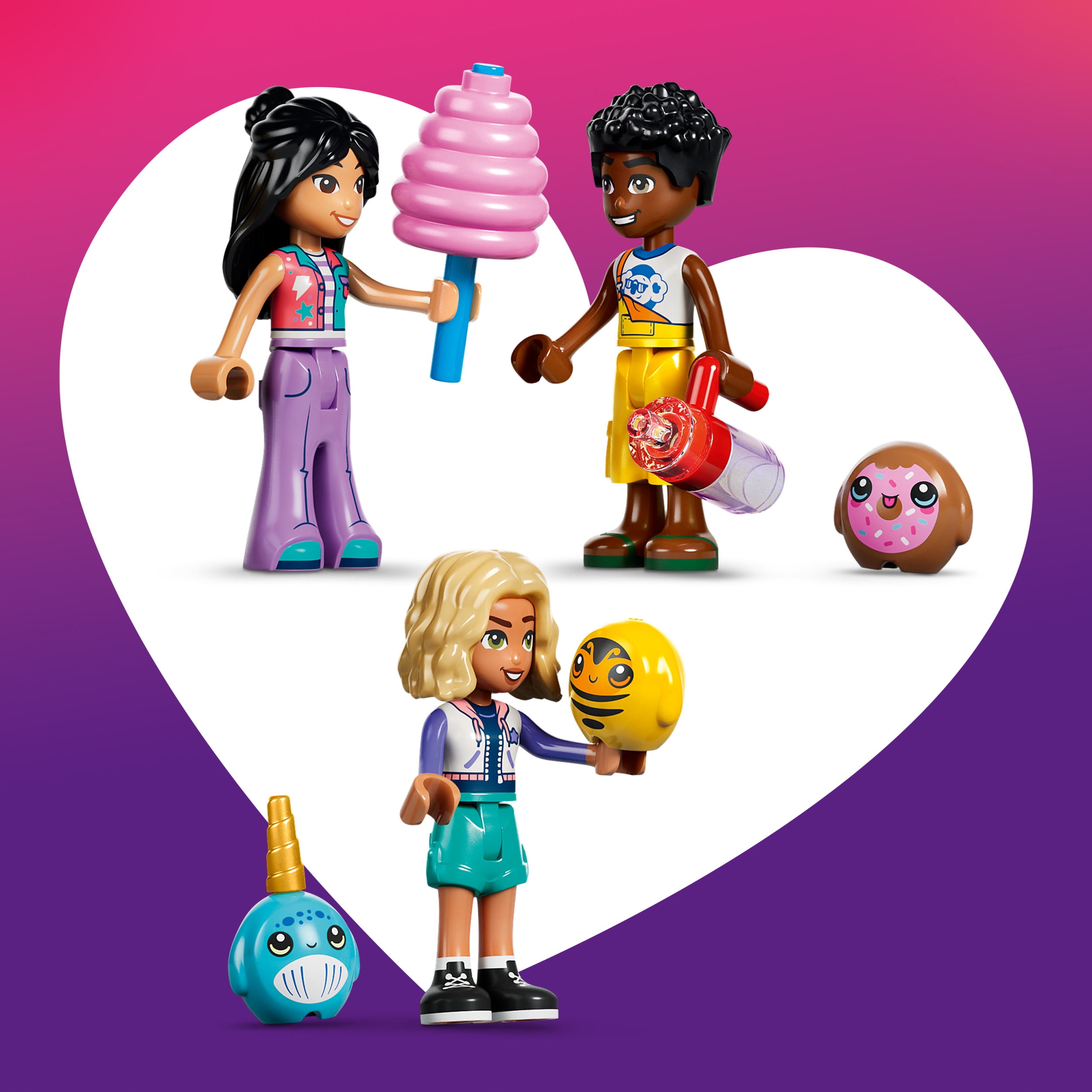 LEGO Friends Candy & Cupcake Ferris Wheel - Building Toy for Girls & Boys, Ages 7+ - Toy Figures & Playset for Kids - Includes 3 Minidolls - Gift for Birthdays - 42700