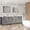 Grey, variant on Vanity Art 84 in. W Double Sink Bathroom Vanity with Ceramic Top and Two Free Mirrors
