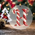 thumbnail image 3 of 26 Letter Ornament Cane Candy Letter Ornament, 3 of 5