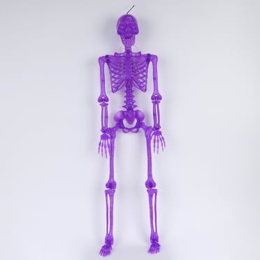 Halloween 36‑Inch Led Purple Skeleton With Multi‑Changing Light Effects