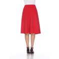 thumbnail image 4 of White Mark Women's Mid Length Fit and Flare Skirt, 4 of 5