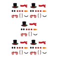 thumbnail image 2 of Transemion Festive Décor Christmas Window Sticker With Adorable Cute Cloth Christmas Window Stickers Door Decal Christmas snowman 5Set, 2 of 6