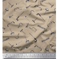 thumbnail image 1 of Soimoi Brown polyester Crepe Fabric Square & Tools Hardware Fabric Prints By Yard 52 Inch Wide, 1 of 5