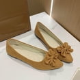 thumbnail image 2 of Xfvqtps Womens Pointed Toe Bow Flats Colorful Quilted Insole Comfortable Casual Flat Shoes for Work Leisure Yellow, 2 of 5