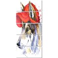 thumbnail image 2 of Wolf with Red Cap Illustration - Animal Canvas Wall Art, 2 of 3