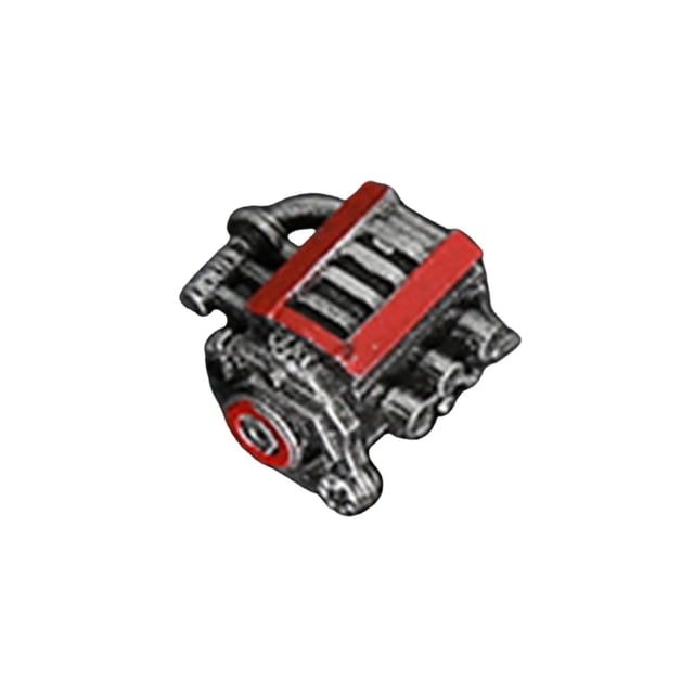 Yinanstore Miniature Engine Model ,Ornament ,1:64 Scene Decoration, Realistic Workshop Equipment Workshop Repair Prop Garage Scene Model Style F