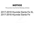 thumbnail image 2 of CMX Front Ceramic Disc Brake Pads CMX-D1917 for Car Hyundai Santa Fe XL, 2 of 9