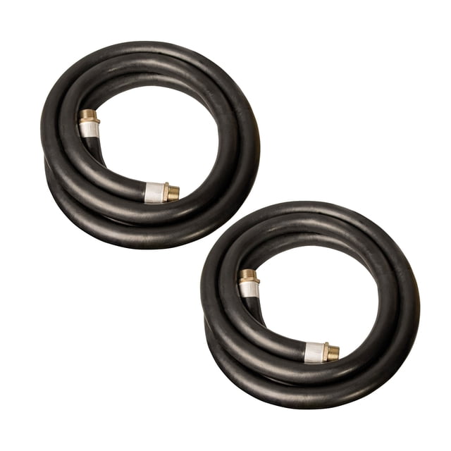 Apache 3/4 Inch Diameter 12 Ft 60 PSI Farm Fuel Transfer Hoses (2 Pack)