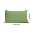 thumbnail image 3 of Pillow Covers 2 Pack Envelope Design Soft Brushed Microfiber Pillow Cases 20X30 Inch Polyester Fabric Army Green Shrinkage Proof Bedding Accessory Army Green, 3 of 6