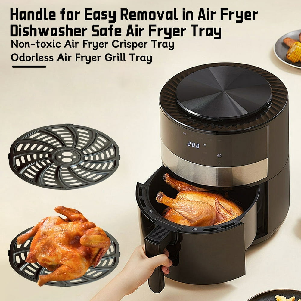 EASTIN 6QT Air Fryer Crisping Tray - Nonstick Air Fryer Grill Pan with Crisper Plate Tray Rack Shelf Grid for Gourmia Models