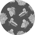 thumbnail image 1 of Ahgly Company Tapis d'Intérieur Lavable en Machine Carré Gris Foncé, 3 Pieds Carré, 1 of 7