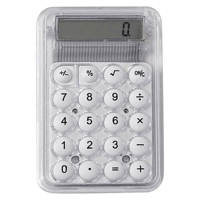 Mechanical Calculator 8 Digit LCD Display Handheld for Office