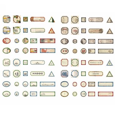 Coofit Autocollant de Planificateur Vintage Bricolage 160 Pcs Autocollant de Scrapbooking Amovible Autocollant de Journal