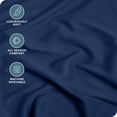 thumbnail image 2 of Bare Home Drap-Housse - Premium 1800 Collection - Poche Profonde - Ultra Doux, Résistant aux Plis - Tête Fendue Flex Très Grand, Bleu Foncé, 2 of 7