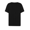thumbnail image 5 of Jsaierl Womens Casual Notched V Neck Short Sleeve Shirts Summer Solid Color Work Tunics Simple Basic Bussiness Blouses, 5 of 5