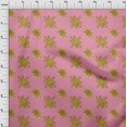 thumbnail image 3 of oneOone Silk Tabby Fabric Floral Block Print Sewing Fabric BTY 42 Inch Wide, 3 of 4