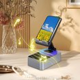 thumbnail image 2 of Bluetooth Speaker Phone Stand 3 in 1, 360 Rotating Foldable Desktop Audio Stand, Multifunctional Wireless Audio Dock for Live Streaming, Tablet Holder for Home Office Desk^, 2 of 9
