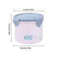thumbnail image 3 of With Graduated Round Storage Jars Sealing Jars Plastic Kitchen With Lids Snack Jars Grains Storage Jars Storage Jars Yoghurt Cheese Cake Jars, 3 of 6