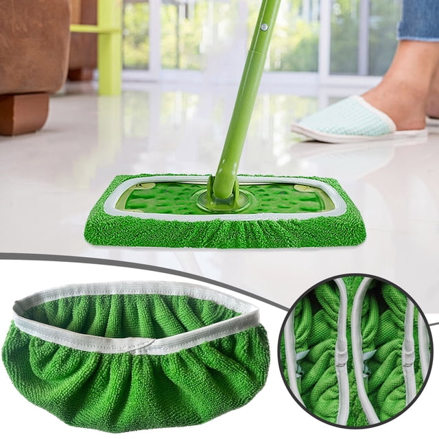 Flat Mop Cloth Absorbent Replacement Cover for Household Dry and Wet Use - Mop Cloth for Reusable Cleaning Solution and Streak-Free Performance