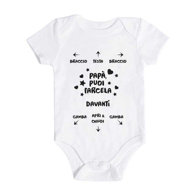 Body pour Bébé Garçon Fille Manches Courtes Imprimés Lettres